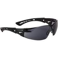 Rush+ BSSI Safety Glasses, Smoke/Grey Lens, Anti-Fog/Anti-Scratch, ANSI Z87+ Mukwa Safety Services