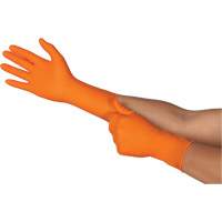 Gants jetables TOUCHNTUFF 93-800, 7.5/8, Latex/N&eacute;opr&egrave;ne/Nitrile, 23,6-mils, Sans poudre, Orange Mukwa Safety Services