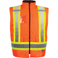 Manteau haute visibilit&eacute; 7-en-1, Polyester, Orange haute visibilit&eacute;, T-petit Mukwa Safety Services