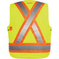 Veste haute visibilit&eacute; pour arpenteur, Orange haute visibilit&eacute;, Petit, Polyester Mukwa Safety Services
