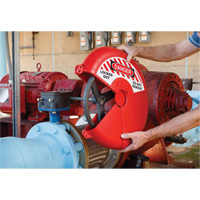 Collapsible Gate Valve Lockout Device, Wheel Type Mukwa Safety Services