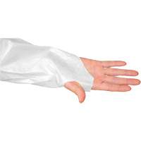 CoverMe Gown with Thumbholes, One Size, White, Polyethylene Mukwa Safety Services