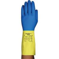Alphatec&reg; 87-224 Chemical-Resistant Gloves, Size 10, 12.8" L, Neoprene/Rubber Latex, Cotton/Flock-Lined Inner Lining, 26.8-mil Mukwa Safety Services