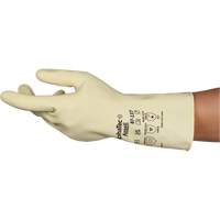 Gants naturels et l&eacute;gers AlphaTec 87-137, Taille 7, 11,8" lo, Latex de caoutchouc, 16 mils Mukwa Safety Services