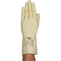 Gants naturels et l&eacute;gers AlphaTec 87-137, Taille 7, 11,8" lo, Latex de caoutchouc, 16 mils Mukwa Safety Services