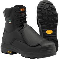 Vulcan Work Boots with External Metguard, Leather, Size 5, Impermeable Mukwa Safety Services