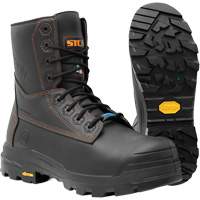 Metpro Flex Work Boots with Metguard, Leather, Size 4, Impermeable Mukwa Safety Services