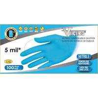 34600 Disposable Gloves, Small, Nitrile, 5-mil, Powder-Free, Blue Mukwa Safety Services