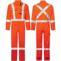 Combinaisons Avenger, 7 oz, Taille 36, Orange haute visibilit&eacute; Mukwa Safety Services