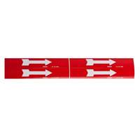 Marqueur de tuyau  Arrow, Autocollant, 1-1/8" h x 7" la, Noir sur jaune Mukwa Safety Services