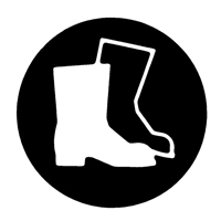 Right to Know Pictogram Labels - Full Protection Suit, Vinyl, Sheet, 5/8" L x 3/4" W Mukwa Safety Services