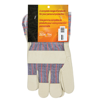 Abrasion-Resistant Comfort Fitters Glove, Large, Grain Pigskin Palm, Cotton Inner Lining Mukwa Safety Services