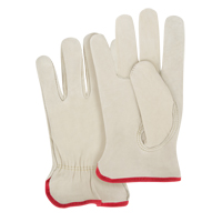 Close-Fit Driver's Gloves, Small, Grain Cowhide Palm Mukwa Safety Services