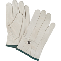 Gants de cordeur d'usage standard, Moyen, Paume Cuir fleur de vache Mukwa Safety Services