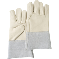 Standard-Duty Work Gloves, Large, Grain Cowhide Palm Mukwa Safety Services
