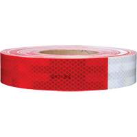 3M Scotchlite Diamond Grade Conspicuity Sheeting Series 985, 2" W x 12" L, Red & White Mukwa Safety Services