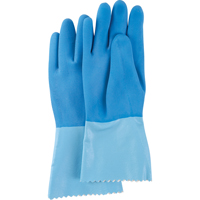 Blue-Grip Heavyweight Gloves, Size 6/Small, 12" L, Rubber Latex, Interlock Inner Lining, 45-mil Mukwa Safety Services