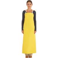 Reinforced Heavy-Duty Apron, Neoprene, 45" L x 35" W, Yellow Mukwa Safety Services