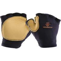 Anti-Impact Tool Grip Fingerless Right-Hand Glove, Size X-Small, Grain Leather Palm Mukwa Safety Services