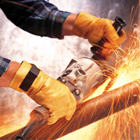 Vibration Protective Air Glove&reg;, Size X-Small, Grain Leather Palm Mukwa Safety Services