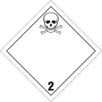 Plaque-&eacute;tiquette TMD gaz toxique, Plastique Mukwa Safety Services