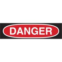 "Danger" Sign, 10" x 14", Polystyrene, Bilingual Mukwa Safety Services