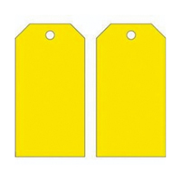 &eacute;tiquettes vierges pour la pr&eacute;vention des accidents, M&eacute;tal, 3" la x 5-3/4" h Mukwa Safety Services