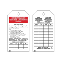 Inspection Record Tags, Polyester, 3" W x 5-3/4" H, English Mukwa Safety Services