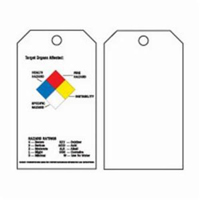 &eacute;tiquettes auto-plastifiantes du droit &agrave; l'information, Polyester, 3" la x 5-3/4" h, Anglais Mukwa Safety Services