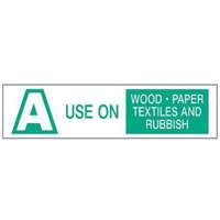 &eacute;tiquettes A Use on Wood Paper Textiles and Rubbish, 6" lo x 1-1/2" la, Vert sur blanc Mukwa Safety Services