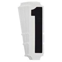 &eacute;tiquettes de lettres et chiffres gothiques individuels Quick-Align, 1, 4" h, Noir Mukwa Safety Services