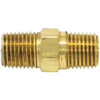 Male Hex Nipple, Brass Mukwa Safety Services
