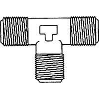 Male Pipe Tee, Brass, 1/8" Mukwa Safety Services