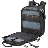 75-Pocket Tool Backpacks, 13" L x 17-1/2" W, Black, Nylon Mukwa Safety Services