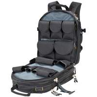 75-Pocket Tool Backpacks, 13" L x 17-1/2" W, Black, Nylon Mukwa Safety Services