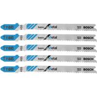 Lames de scie sauteuse de base pour le m&eacute;tal, Acier rapide, Tige en T, 3-5/8" lo Mukwa Safety Services
