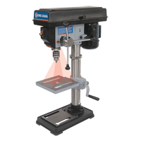 Drill Presses With Laser, 10", 1/2" Chuck, 3050 RPM Mukwa Safety Services
