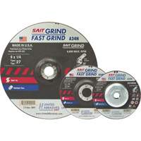 A24N Fast Grinding Wheel, 4-1/2" x 3/16", 7/8" Arbor, Aluminum Oxide, Type 27 Mukwa Safety Services