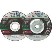 C24N Concrete Grinding Wheel, 4-1/2" x 1/4", 7/8" Arbor, Type 27 Mukwa Safety Services