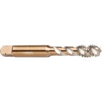 45° Spiral Flute Tap, High Speed Cobalt, 1/4"-28 Thread, 2-1/2" L Mukwa Safety Services