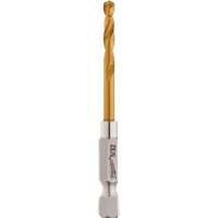 Shockwave Drill Bit, Titanium, 1-1/64" Flute, 135° Point Mukwa Safety Services