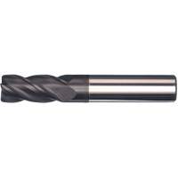 Unequal Helix End Mill, 1/2" Dia., 3" L, 4 Flutes, 1/2" Shank, Carbide Mukwa Safety Services