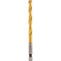 Shockwave Drill Bit, 1/4", Titanium, 2-15/32" Flute, 135° Point Mukwa Safety Services