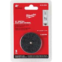Disque &agrave; tronçonner pour meuleuse &agrave; angle droit M12 Fuel, 2" x 0,04", Arbre de 1/4", Type 1, Oxyde d'aluminium, 21000 Tr/min Mukwa Safety Services