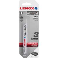 Lames de scie sauteuse pour coupe du m&eacute;tal, Bim&eacute;tal, 18 Dents par pouce, 3-5/8" lo x 3/8" la Mukwa Safety Services