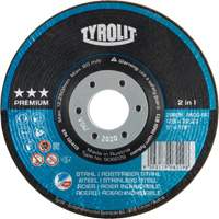 Rondeller Depressed Centre Grinding Wheel, 4-1/2", 36 Grit, 7/8", 13300 RPM, Type 29 Mukwa Safety Services