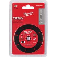 Lame abrasive au carbure, 3" x Arbre de 3/8", Carbure de silicium, 20 000 Tr/min Mukwa Safety Services