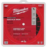 Lame de scie circulaire pour la fonte ductile, 12", Pour Fonte ductile Mukwa Safety Services
