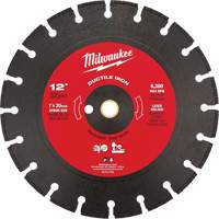 Lame de scie circulaire pour la fonte ductile, 12", Pour Fonte ductile Mukwa Safety Services