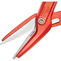 Cisaille d'&eacute;tain en aluminium dentel&eacute; de 13" avec poign&eacute;e tremp&eacute;e, Longueur de coupe de 3", Coupe Droit Mukwa Safety Services